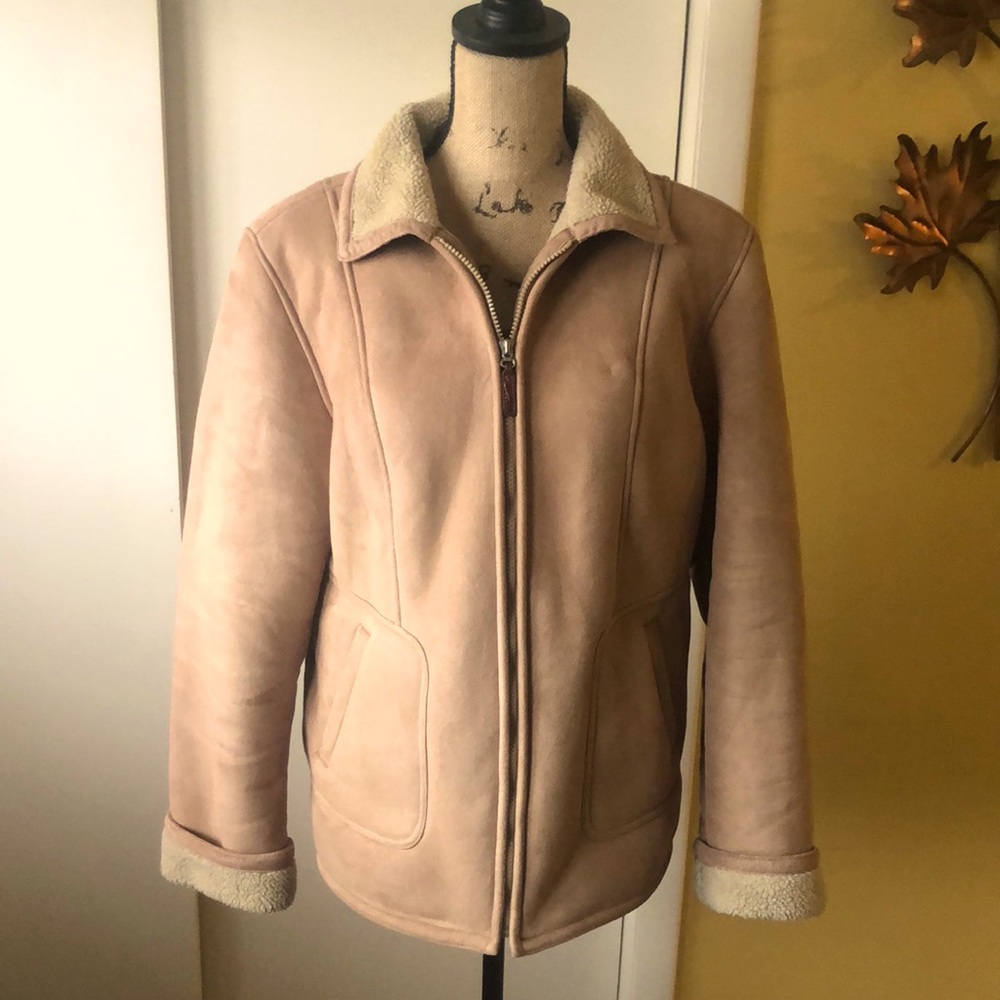 Gallery faux suede jacket